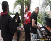 Christina Shine&apos;s grill party ends with interracial gang bang from nxnx mote grill
