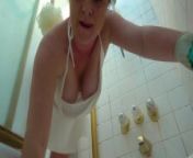 stepmom lets stepson fuck her while cleaning the bathtub from sunny nude clean
