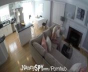 NANNYSPY Step Father Pounds Blonde Skinny Pussy In The Kitchen from y4an