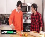 Step Mom MILF Friends & Their Stepsons Join Forces This Thanksgiving To Celebrate Together - MomSwap from angry mom force to fuk her