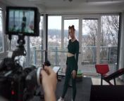 Beautiful Redhead Hottie Charlie Red BTS from comel bud