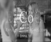 EXCOGI - Hot Babe Emma Gets Hardcore Pussy Fucking Casting! from small babe jabardasti desi 3gp video