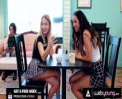Popular Khloe Kapri Is Caught By The Coffee Shop Barista While Fucking Her Bestie In A Live Stream from bombshell barista