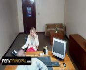 Perv Principal - Hot Blonde Milf Gets Her Mature Pussy Drilled Deep By Horny Principal from parinka chopda picxnxx