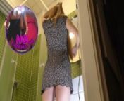 Cutest Redhead Petite Girlfriend does a Hairdo in the Bathroom No Panties No Bra in a Sexy Sundress from sun tv serial aunty f