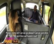 Female Fake Taxi Big black cock stretches sexy slim drivers tight holes from adeeba